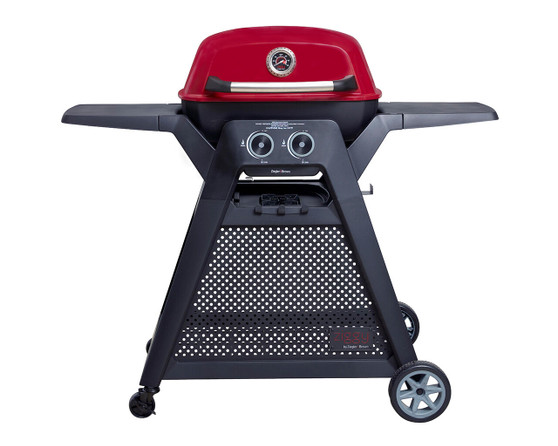 Ziggy By Ziegler & Brown Elite Twin Grill LPG On Cart (Chilli Red)