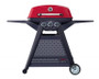 Ziggy Elite Triple Grill LPG BBQ On Cart (Chilli Red) Ziggy Elite Triple Grill LPG BBQ On Cart (Chilli Red)
