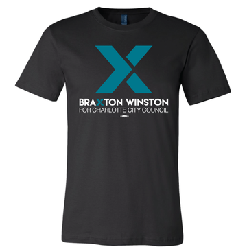 "X" Braxton Winston Logo (on Black Tee)