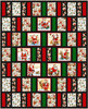 Santa's Windows Throw Quilt