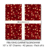 Garnets & Gingham 10x10 Squares || Garnets & Gingham