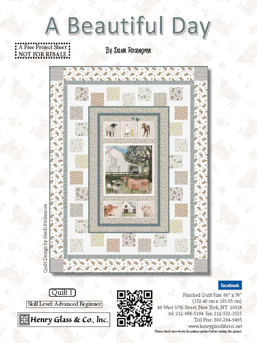 A Beautiful Day Quilt 1 Henry Glass Fabrics