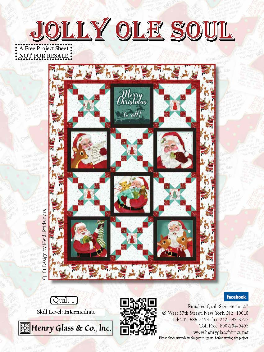 Jolly Old Soul Quilt #1 - Henry Glass Fabrics