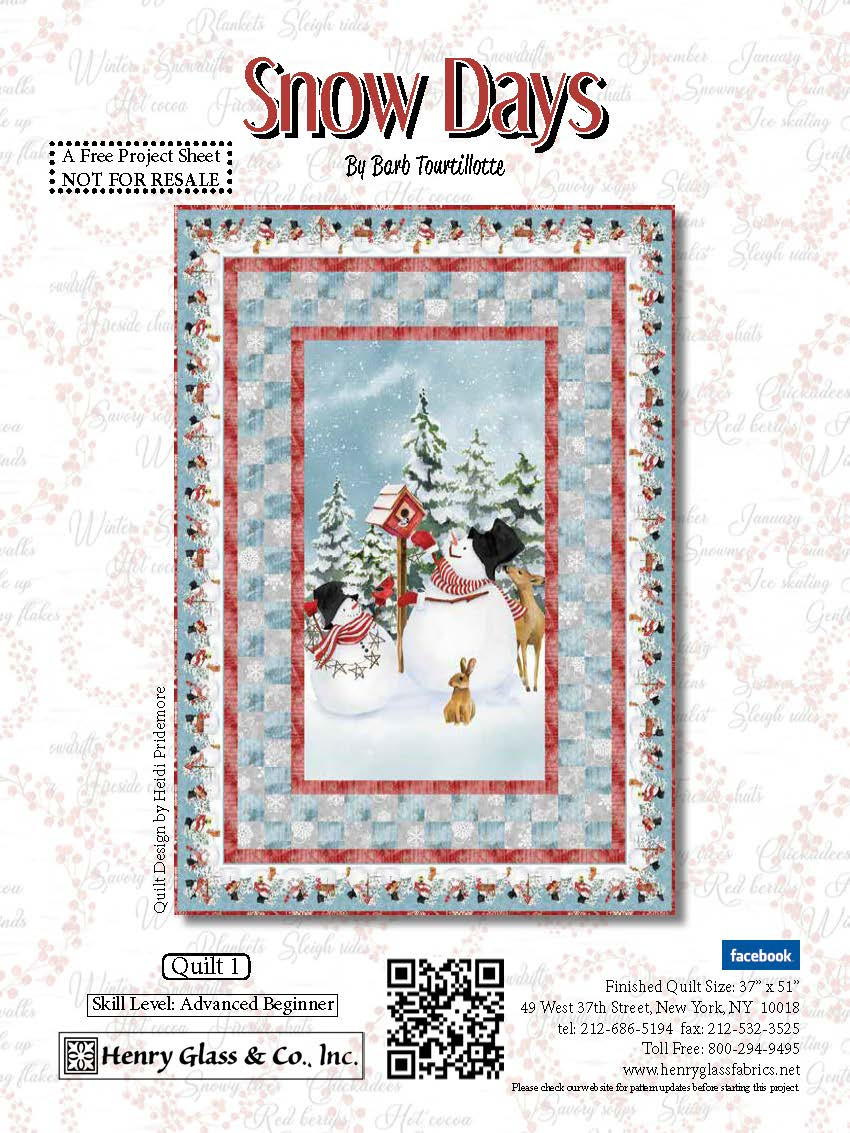 Snow Days Quilt 1 Henry Glass Fabrics