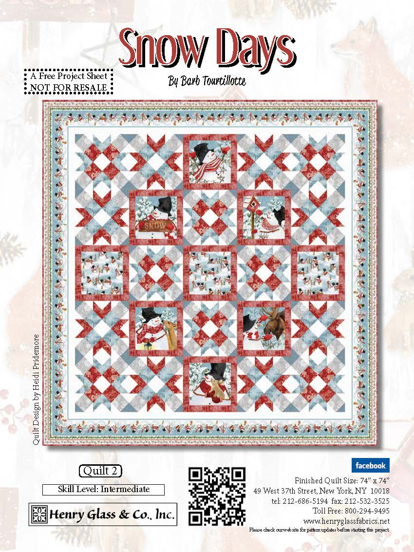 Snow Days Quilt 2 Henry Glass Fabrics