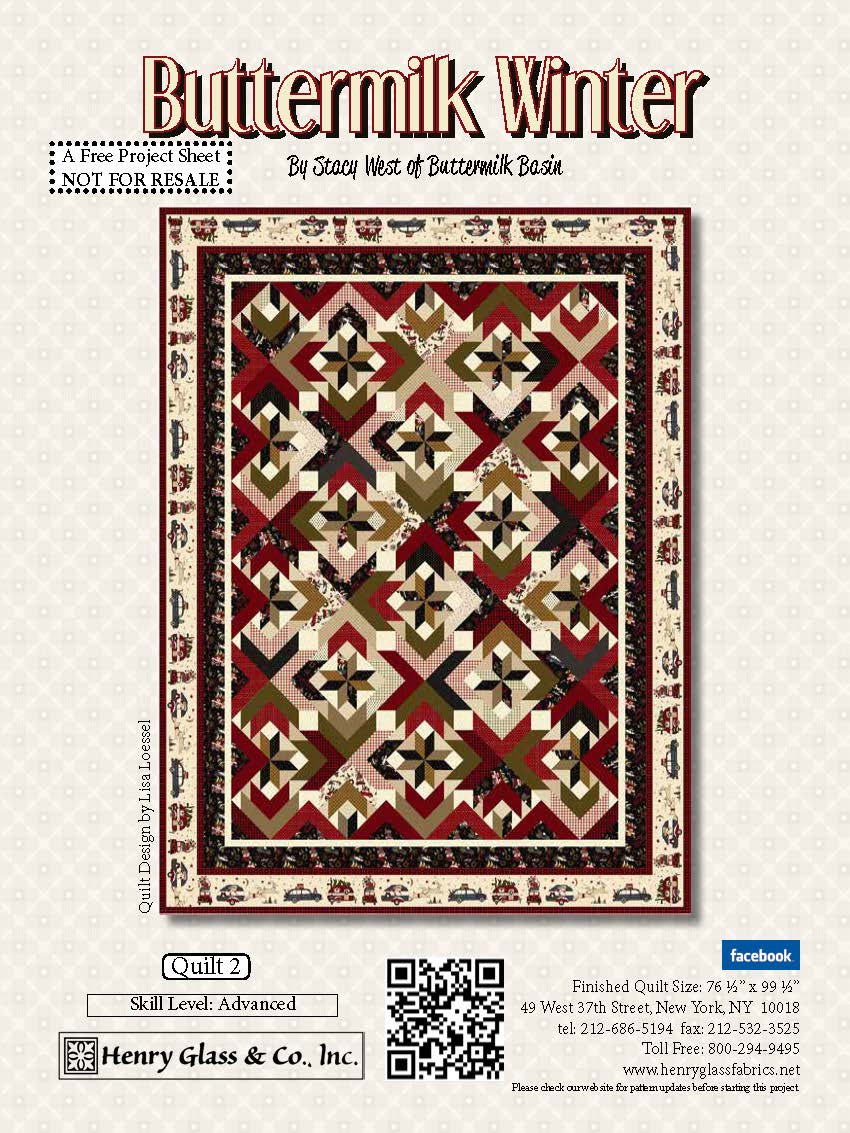 Buttermilk Winter Quilt 2 Henry Glass Fabrics
