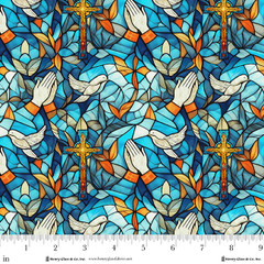 2181-73 Turquoise/Multi || Faith in Full Color