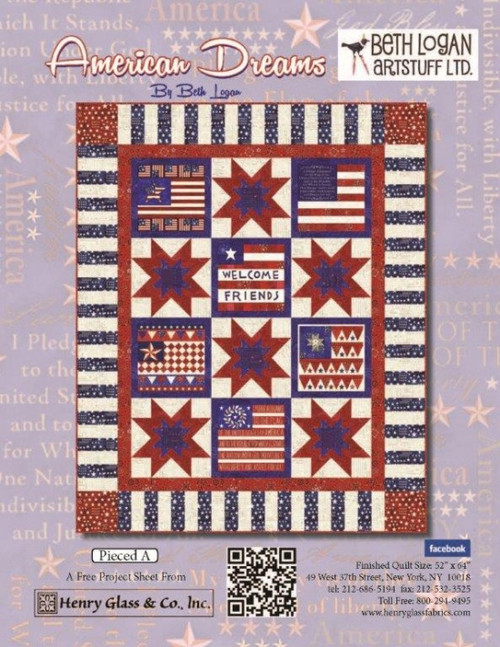 American Dreams- Pieced Pattern A