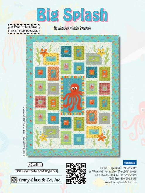 Big Splash Quilt #1 - Applique Instructions Big Splash Quilt #1 - Applique Instructions