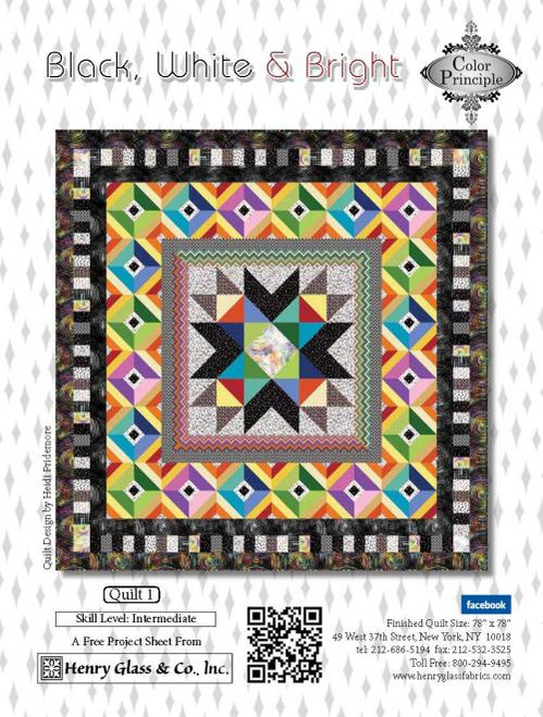 Black, White & Bright Quilt 1 Black, White & Bright Quilt 1