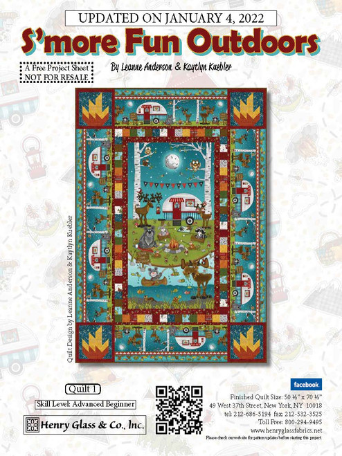 S'more Fun Outdoors Quilt #1 S'more Fun Outdoors Quilt #1