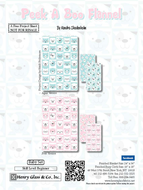 Peek-A-Boo Flannel Baby Set Peek-A-Boo Flannel Baby Set