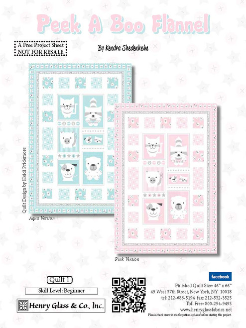 Peek-A-Boo Flannel Quilt #1 Peek-A-Boo Flannel Quilt #1