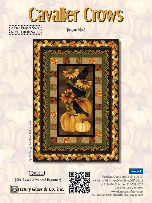 Cavalier Crow Quilt #1 Cavalier Crow Quilt #1