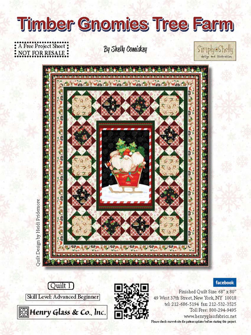 Timber Gnomies Tree Farm Quilt #1 Timber Gnomies Tree Farm Quilt #1