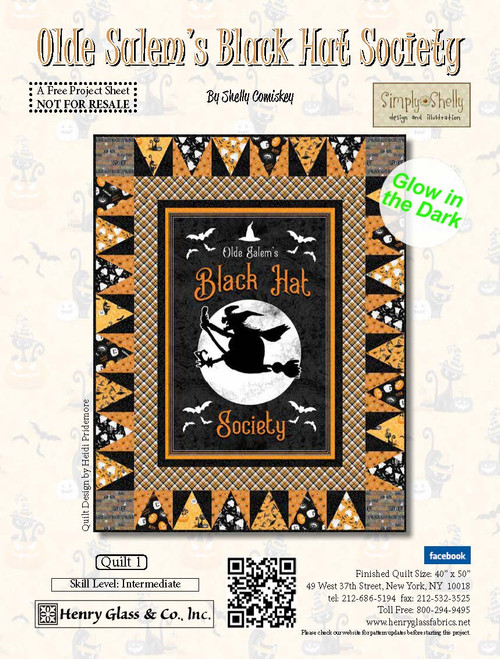 Old Salem's Black Hat Society Quilt #1 Old Salem's Black Hat Society Quilt #1