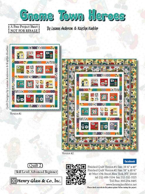 Gnome Town Heroes Quilt #2 Gnome Town Heroes Quilt #2