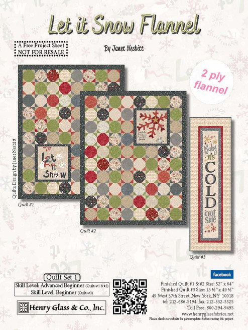 Let It Snow Flannel Quilt #1 Let It Snow Flannel Quilt #1
