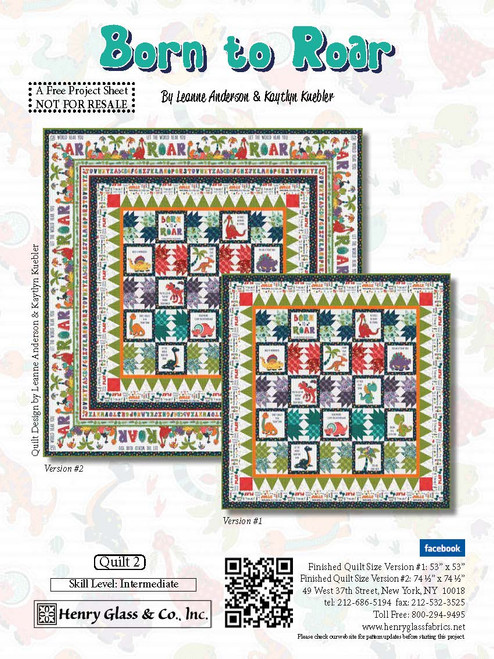 Born To Roar Quilt #2 Born To Roar Quilt #2
