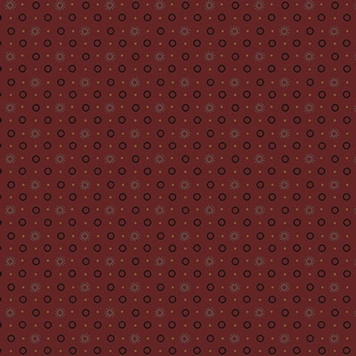 Scraps of Kindness Chocolate Dotted Diamonds Fabric – End of Bolt