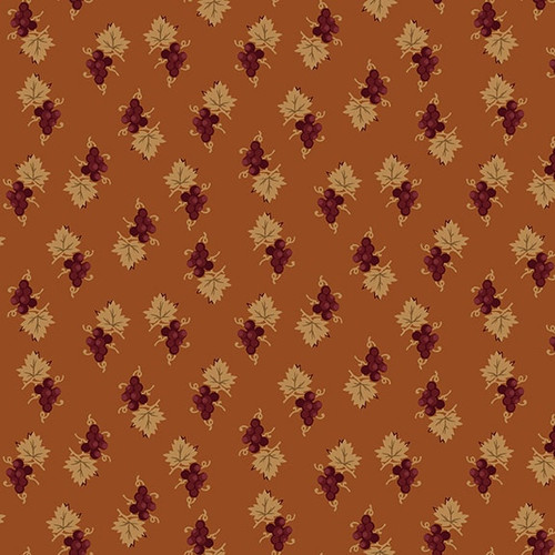 Henry Glass Scraps of Kindness Chocolate Dotted Diamonds Fabric