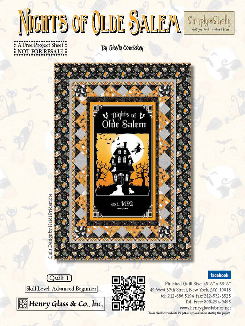 Nights of Olde Salem Quilt #1 Nights of Olde Salem Quilt #1