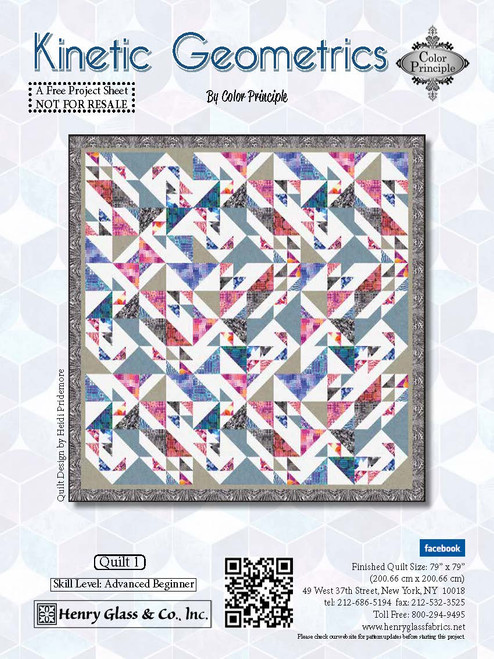 Kinetic Geometrics Quilt #1 Kinetic Geometrics Quilt #1