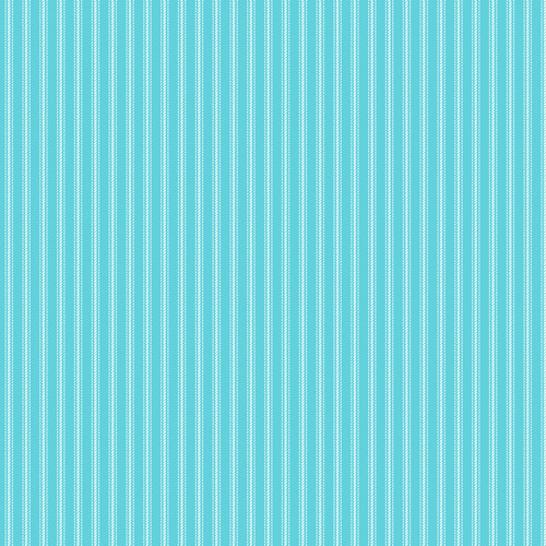 9826-101 Aqua/White || Stitching Housewives Stripes 9826-101 Aqua/White || Stitching Housewives Stripes
