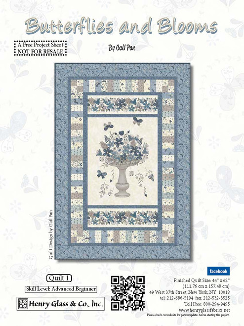 Butterflies and Blooms Quilt #1 Butterflies and Blooms Quilt #1