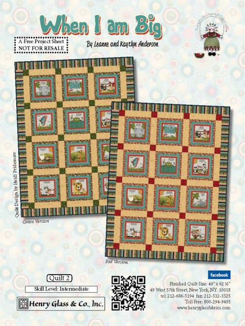 When I Am Big Quilt #2 When I Am Big Quilt #2
