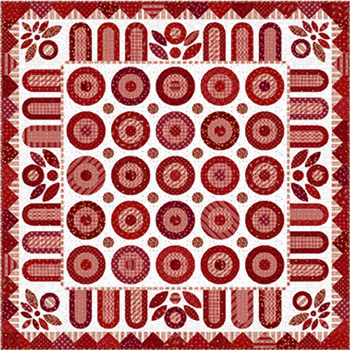 Garnets & Gingham - In for a Penny Quilt Garnets & Gingham - In for a Penny Quilt