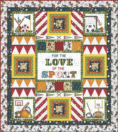 I Love Sports - Love of the Sport Quilt I Love Sports - Love of the Sport Quilt