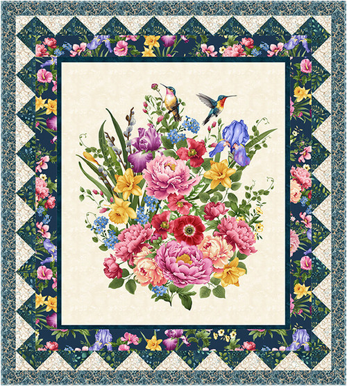 Garden Symphony - Picture Perfect Quilt Garden Symphony - Picture Perfect Quilt