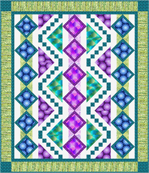 Geo Pop Pearl - Sliding Doors Quilt Geo Pop Pearl - Sliding Doors Quilt