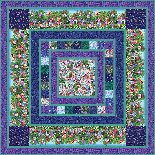 Down the Fairy Path - Fairy Garden Quilt Down the Fairy Path - Fairy Garden Quilt