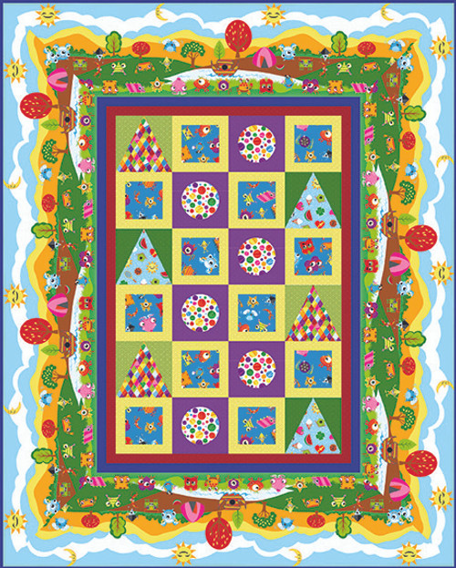 My Very Silly Monster Shapes - A Monster's Life Quilt My Very Silly Monster Shapes - A Monster's Life Quilt