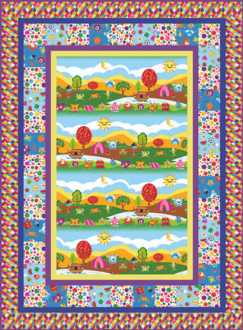 My Very Silly Monster Shapes - Monsters Day Out Quilt My Very Silly Monster Shapes - Monsters Day Out Quilt