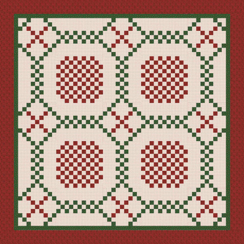 Santa's Coming to Town - Christmas Checkerboard Quilt Santa's Coming to Town - Christmas Checkerboard Quilt