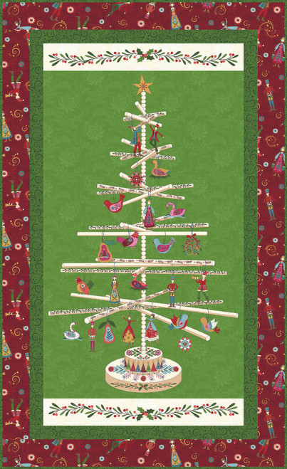 Scandinavian Holiday - Trimming the Tree Wall Hanging Scandinavian Holiday - Trimming the Tree Wall Hanging