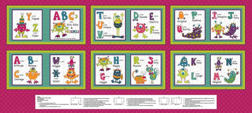 2428BPMK-55 Magenta || Silly Gilly Returns Minky