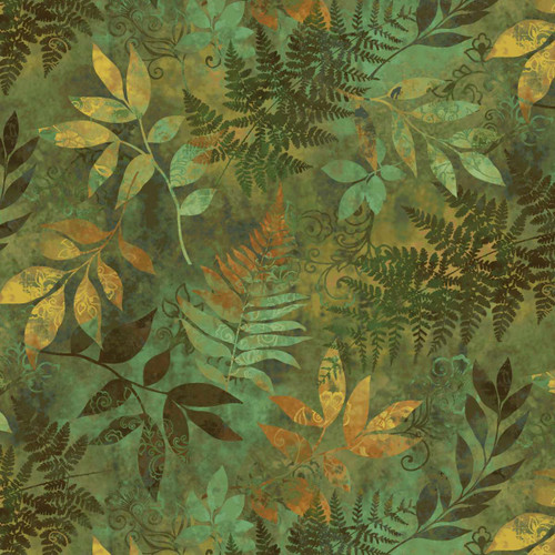 3648-66 Green || Oak and Berries