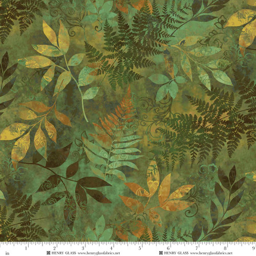 3648-66 Green || Oak and Berries