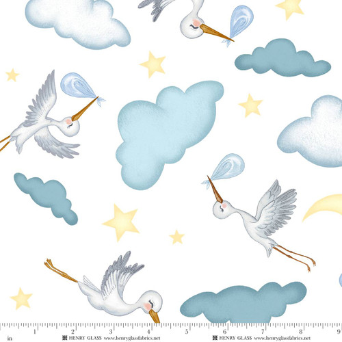 2522MK-07 White || Special Delivery Minky