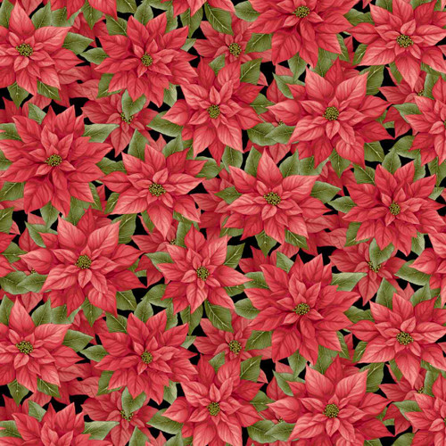 3619-98 Black and Red Multi || Sweet Christmas Memories