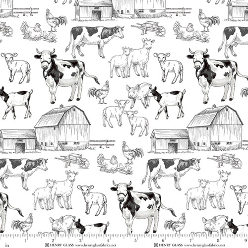 2503-09 White/Black || Green Acres