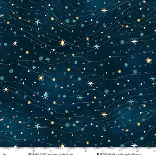 3697-79 Indigo Multi || Magical Winter Woodlands