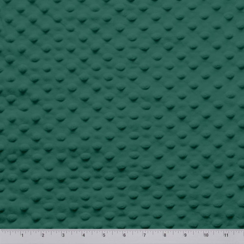 MINKY DOT - 58/60" FOREST GREEN