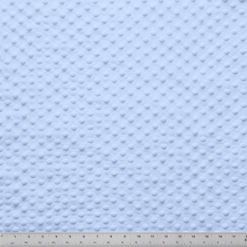 MINKY DOT - 58/60" LIGHT BLUE
