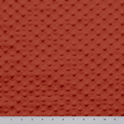 MINKY DOT - 58/60" RUST RED