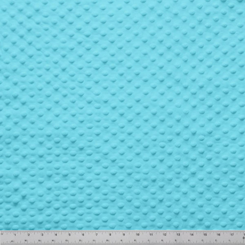 MINKY DOT - 58/60" TURQUOISE